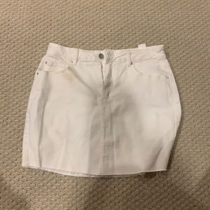 White jean skirt from Garage Size M